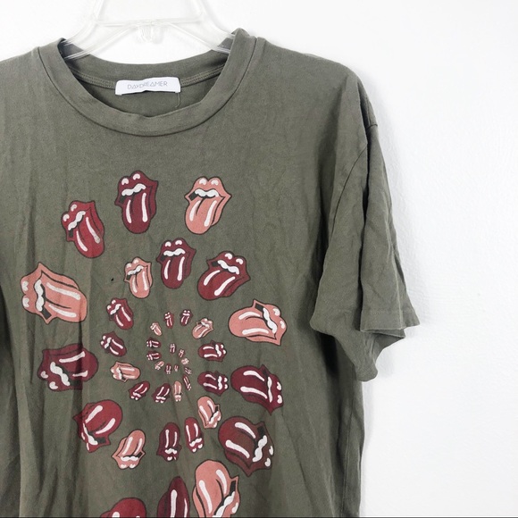 Daydreamer Rolling Stones Spiral Tongue Tee - Picture 3 of 12